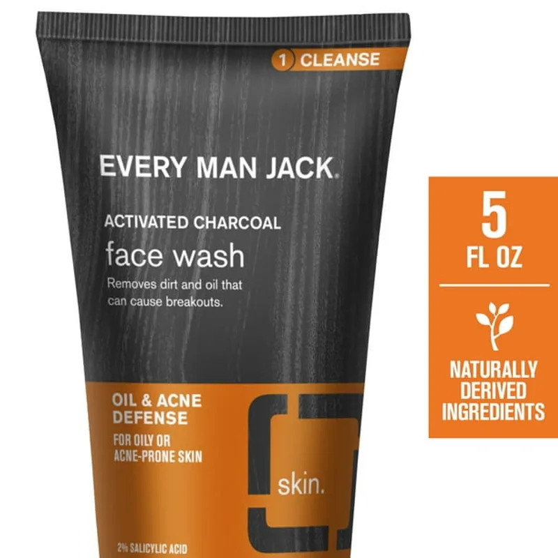 Every Man Jack Activated Charcoal Face Wash (5 fl oz)