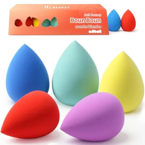 BEAKEY Makeup Sponge Set, 5 Pack BEAKEY Makeup Sponge Set, 5 Pack