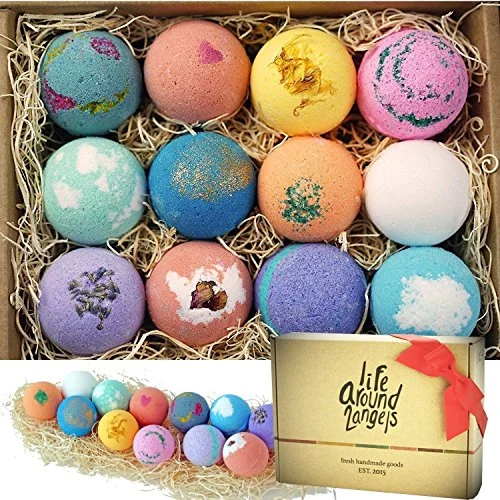 LifeAround2Angels Bath Bombs Gift Set (12 Pack)
