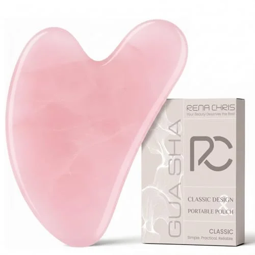Rena Chris Rose Quartz Gua Sha Tool
