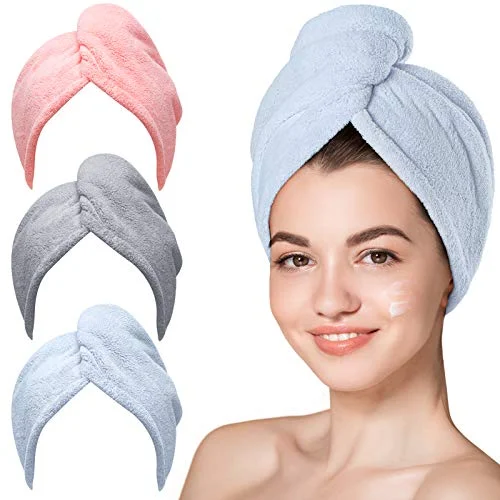 Hicober Microfiber Hair Towel (3-Pack) Hicober Microfiber Hair Towel (3-Pack)