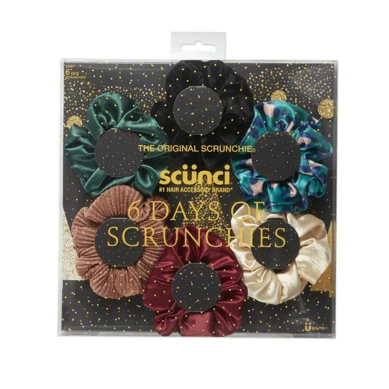 Scunci Six Days of Scrunchies Fashion Gift Set