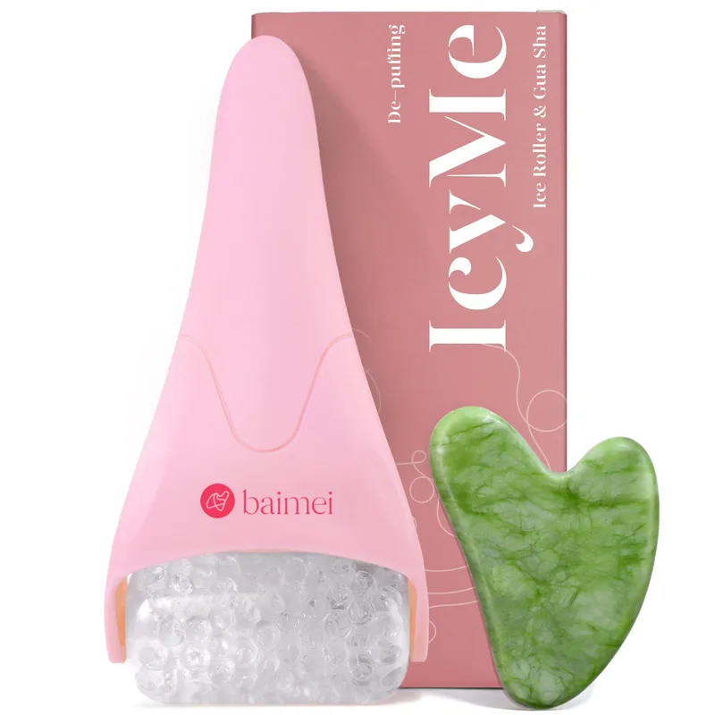 BAIMEI IcyMe Ice Roller for Face and Gua Sha Facial Tool Set BAIMEI IcyMe Ice Roller for Face and Gua Sha Facial Tool Set