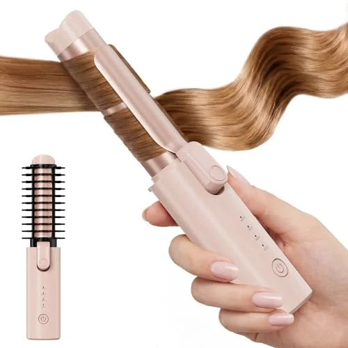 CARESKY Cordless Curling Iron Brush